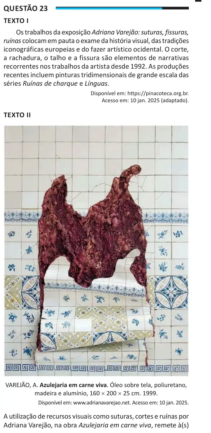 Enunciado da questão 23 do ENEM 2025