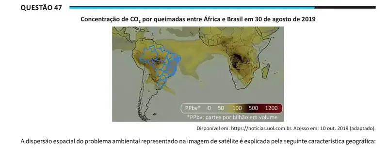 Enunciado da questão 47 do ENEM 2025