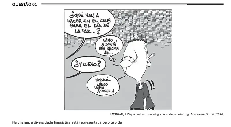Enunciado da questão 1 do ENEM 2025 Dia 1