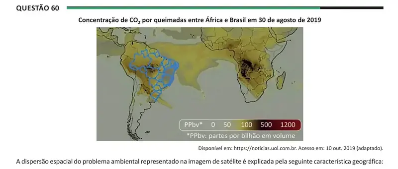 Enunciado da questão 60 do ENEM 2025 Dia 1