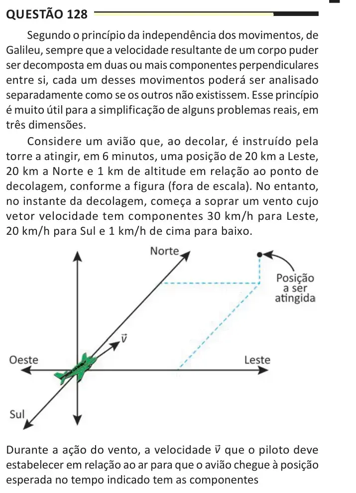 Enunciado da questão 128 do ENEM 2025 Dia 2