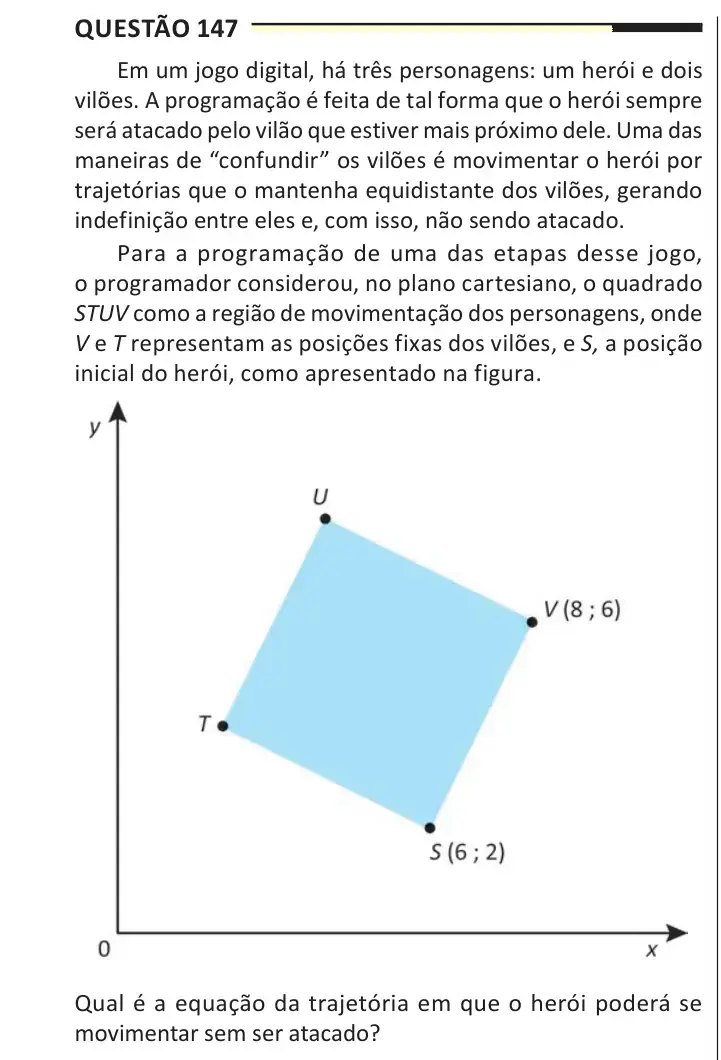 Enunciado da questão 147 do ENEM 2025 Dia 2