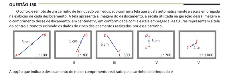 Enunciado da questão 150 do ENEM 2025 Dia 2