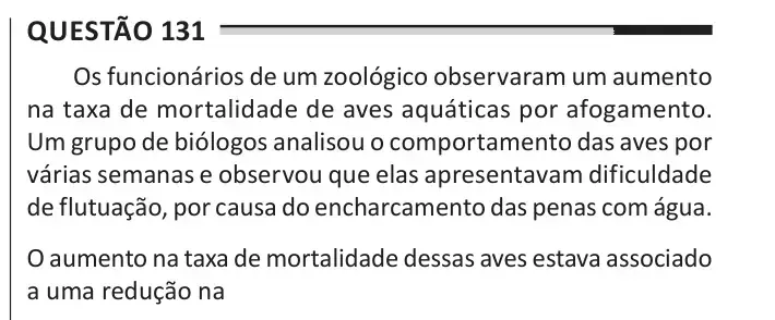 Enunciado da questão 131 do ENEM 2025