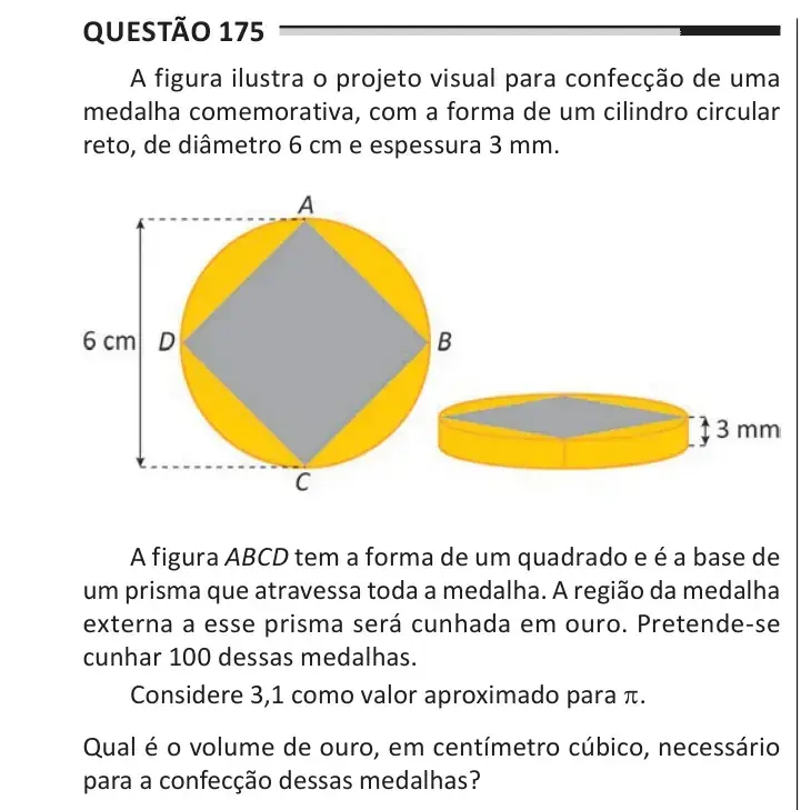Enunciado da questão 175 do ENEM 2025