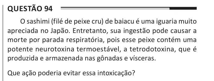 Enunciado da questão 94 do ENEM 2025