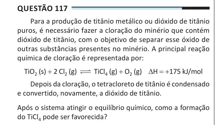 Enunciado da questão 117 do ENEM 2025 Dia 2