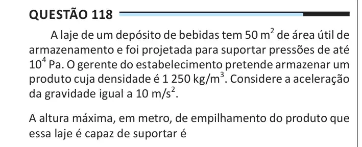 Enunciado da questão 118 do ENEM 2025 Dia 2