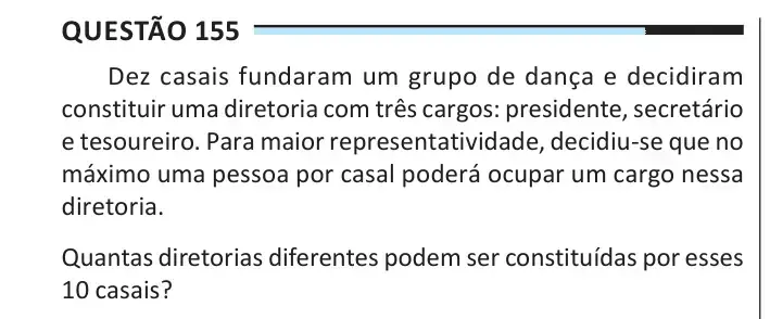 Enunciado da questão 155 do ENEM 2025 Dia 2