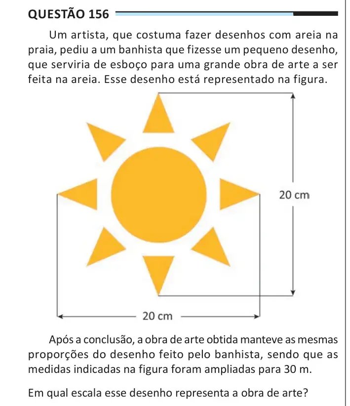 Enunciado da questão 156 do ENEM 2025 Dia 2