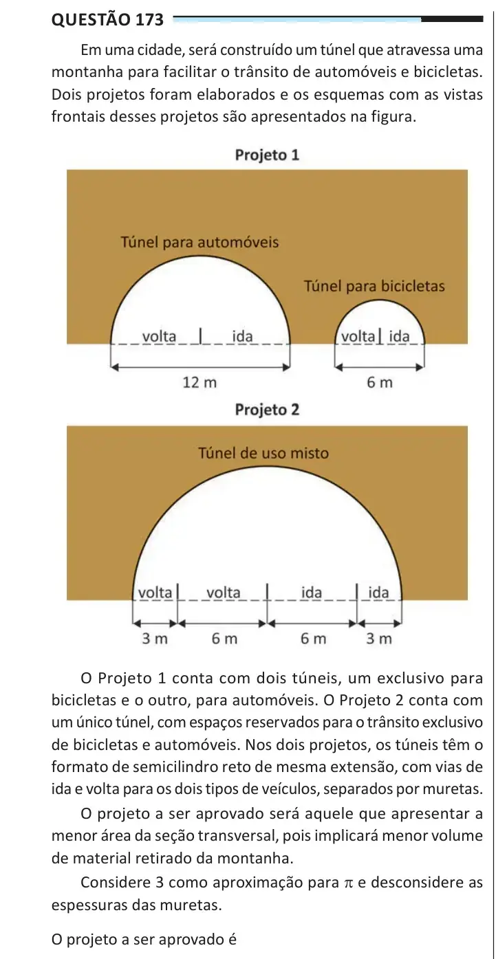 Enunciado da questão 173 do ENEM 2025 Dia 2