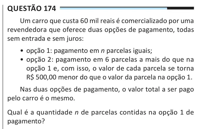 Enunciado da questão 174 do ENEM 2025 Dia 2