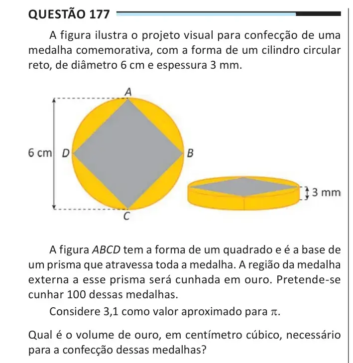 Enunciado da questão 177 do ENEM 2025 Dia 2