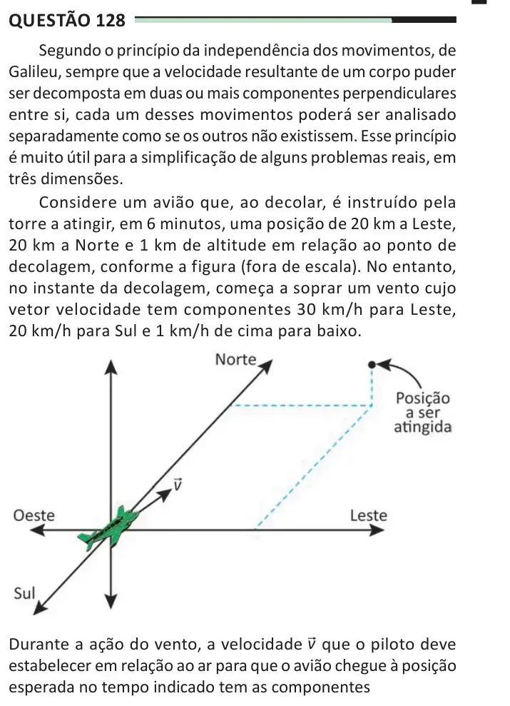 Enunciado da questão 128 do ENEM 2025 Dia 2