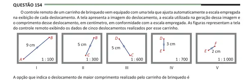 Enunciado da questão 154 do ENEM 2025 Dia 2