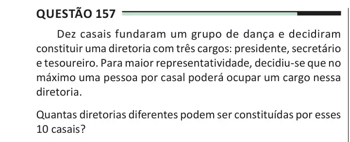 Enunciado da questão 157 do ENEM 2025 Dia 2