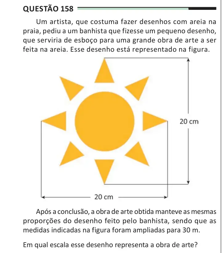 Enunciado da questão 158 do ENEM 2025 Dia 2