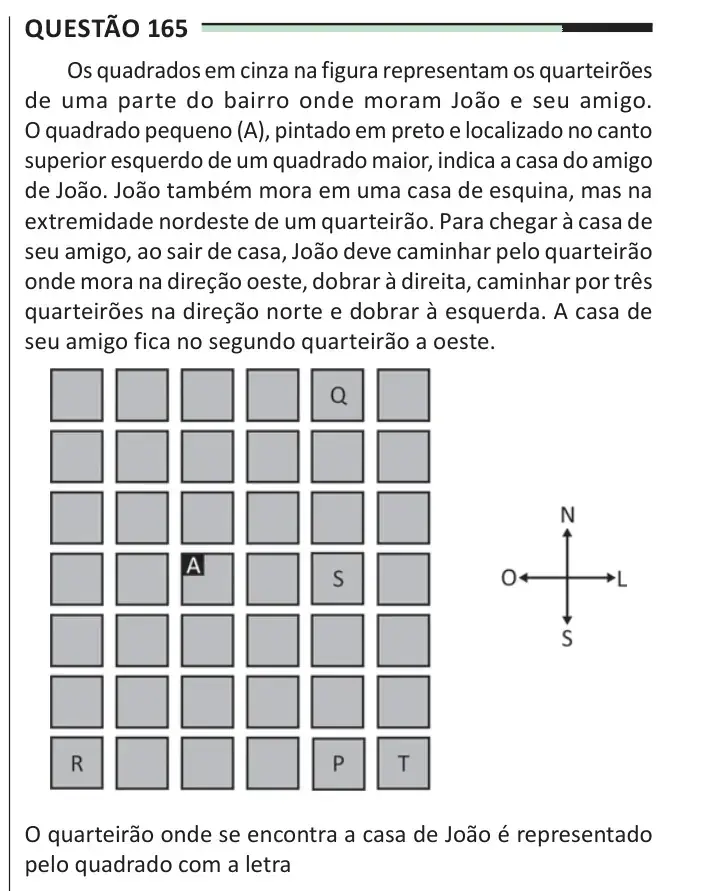 Enunciado da questão 165 do ENEM 2025 Dia 2