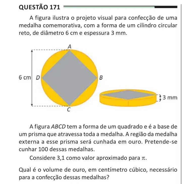 Enunciado da questão 171 do ENEM 2025 Dia 2